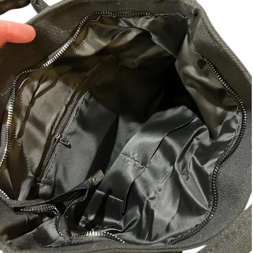 🆕 Unique Psychedelic - 3D - “Tuxedo Mickey” Mouse Plush - Black Tote - Backpack